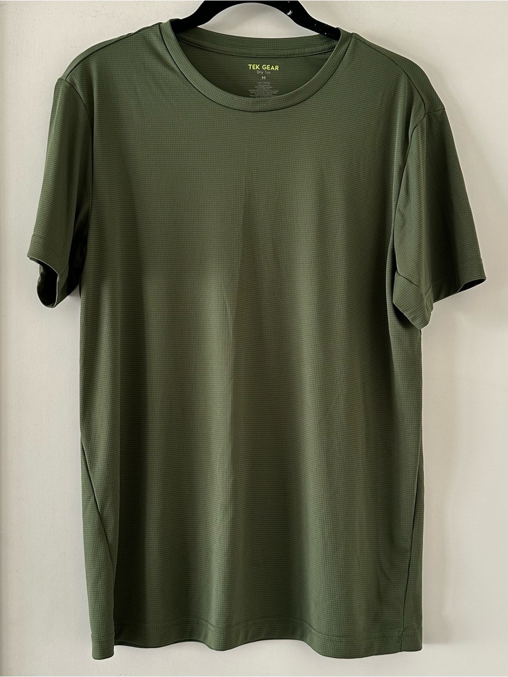 Tek Gear Dry Tek Olive Green Performance Short-Sleeve Tee